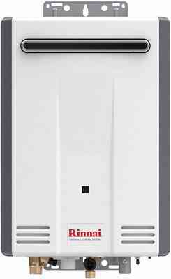 #5. Rinnai V Series HE Outdoor Installation Up to 5.3 GPM Control-R 2.0Electric Tankless Water Heater