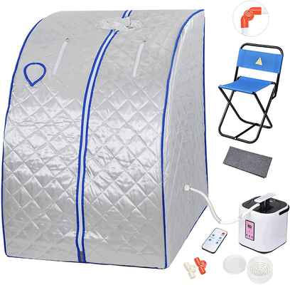 #6. AW Easy Assembly Comfortable Silver Chair Portable Personal Therapeutic Sauna Kit