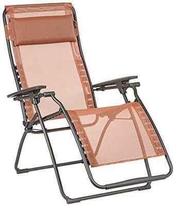 #5. Lafuma LFM3118899 Terracotta Relaxation-Clipped Recliner Patent Ergonomic Lounge Chair