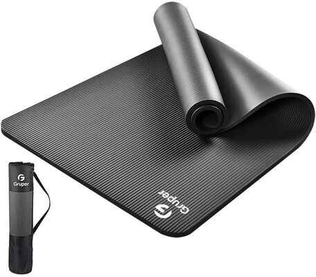 #10. Gruper 72'' Premium Exercise & Fitness Large Size Non-Slip Fitness Mat w/Bag & Carrying Strap