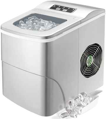 #3. TAVATA 9 Ice Cubes LED Display Ice Scoop Countertop Portable Ice Maker Machine