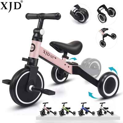 #8. XJD 3-in-1 Upgrade 2.0 3 Wheel Toddler Kids Tricycles for 1 – 3 Years Old Kids