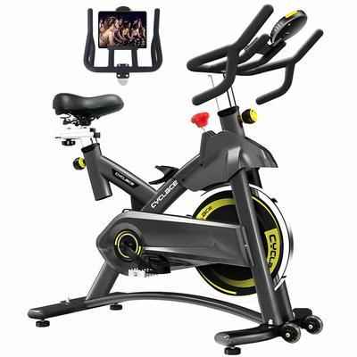 7. Cyclace 330 Lbs. Weight Capacity LCD Monitor IPad Holder Cycling Bike for Home Workout