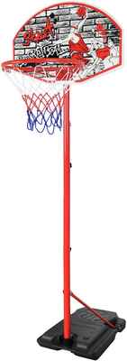 #2. Kiddie Play Indoor & Outdoor Stand 8.7'' Portable Kids Youths Basketball Hoop w/Adjustable Height