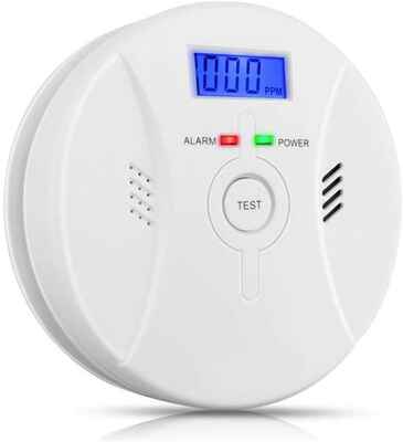 #9. VITOWELL Battery Operated Portable Digital Display Smoke & CO Detector Alarm