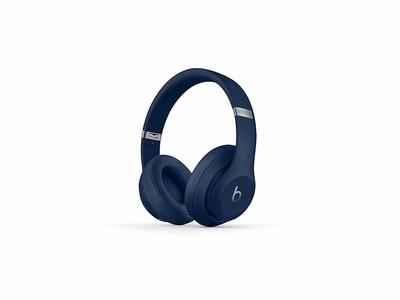 3. Beats Studio3 Over-Ear Noise Cancelling Bluetooth-Enabled Wireless Headphones (Blue)