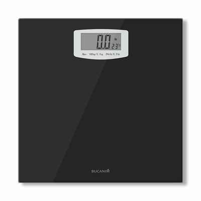 #10. Bucanim 396 Weight Capacity Digital Bathroom Weight Scale w/Temperature Function