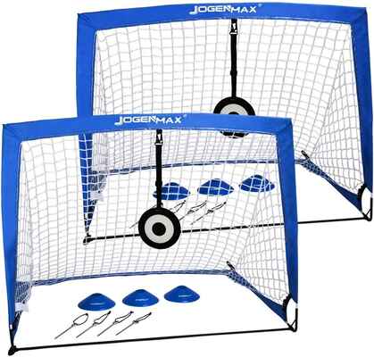 #1. JOGENMAX Portable Pop-Up Goal Nets w/LED Lights & Portable Carrying Case for Kids & Adults