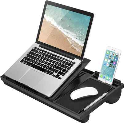 #5. LAPGEAR Ergo Fits Up to 15.6'' 20 Adjustable Angles Pro Laptop Stand (Black)