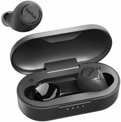 #8. EarFun Free Bluetooth 5.0 Qi USB-C Quick Charge IPX7 Waterproof 30H Playtime Wireless Earbuds