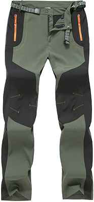 #4. TBMPOY Zipper Pockets Outdoor Camping Fishing Mountain Men's Cargo Tactical Pant
