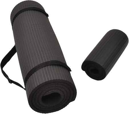 #2. BlanceFrom ½'' Anti-Tear All-Purpose Extra-Thick High-Density Knee Pad & Yoga Mat w/Strap