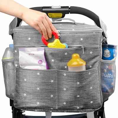 9. AiBeiS Extra-Storage Space with Shoulder Strap Organizer Travel Stroller Bag for Baby's Items