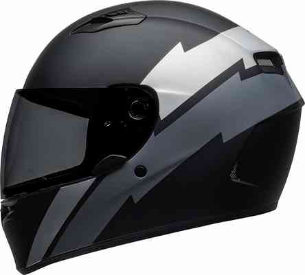 #1. Bell Qualifier Full-Face Three Shell & EPS Motorcycle Helmet (Raid Matte Black/Gray-Medium)