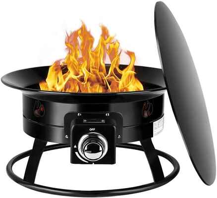 #3. CAMPLUX ENJOY OUTDOOR LIFE Auto-Ignition 19'' Diameter Portable Propane Fire Pit