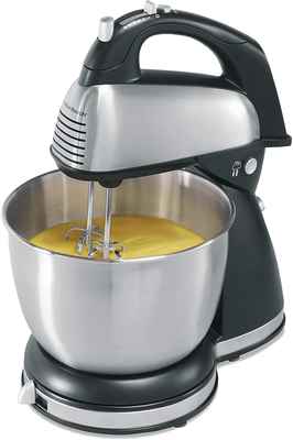 #8. Hamilton Beach New 64651 290W Stainless Steel 6-Speeds Classic Hand & Stand Mixer (Black)