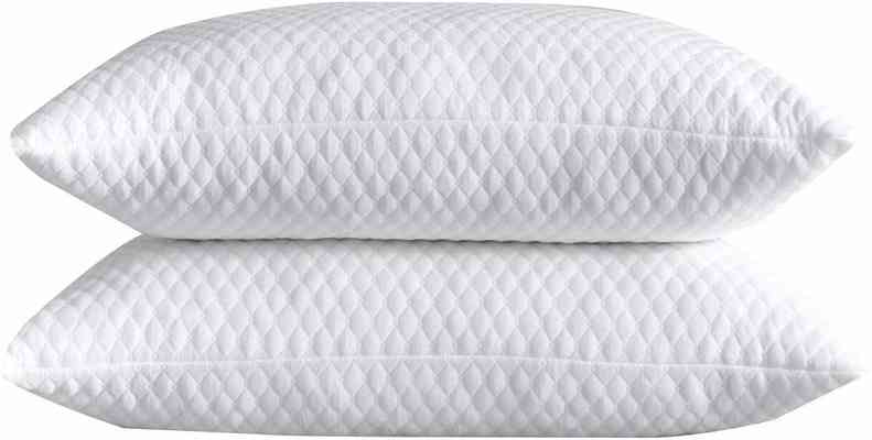 #9. NTCOCO 2 Pack Shredded Washable Cooling Hypoallergenic Memory Foam Bed Pillow (White)