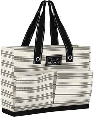 #8. SCOUT Slim Profile Roomy Interior Uptown Girl Lightweight Utility Tote Bag w/4 Pockets