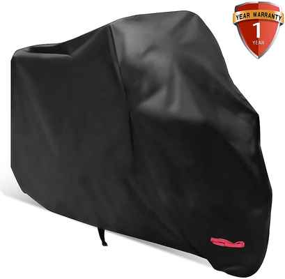 #10. WDLHQC 116'' All Weather Outdoor Oxford Durable Waterproof Motorcycle Cover