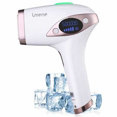 #6. IMENE 500,000 Flashes IPL Comfortable Laser Hair Removal for Full Body for Men & Women