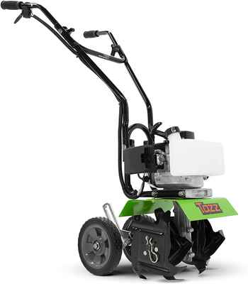 #6. TAZZ 33CC 35351 Easy to Control Powerful Viper Mini Cultivator Tiller (Green)