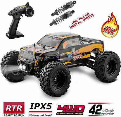 #9. BEZGAR Hobbyist 4x4 Waterproof 1:12 Scale 45Km/h Off-Road Remote Control Vehicle Truck