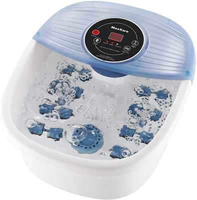 #7. MaxKare 3-in-1 16 Massage Rollers Digital Temperature Control Foot Spa Bath Massager