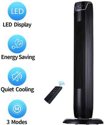 #6. Aikoper 36'' Quiet Cooling Fan Timer & Remote Built-in 3 Modes Tower Fan for Home Office