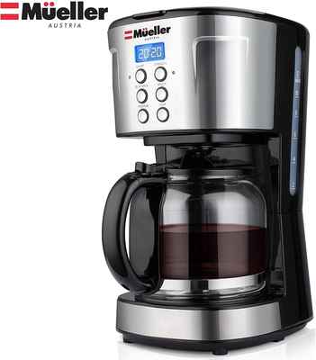 #9. Mueller 12 Cup Machine Multiple Brew Strength Keep Warm Ultra Coffee Maker Programmable