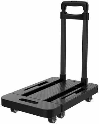 #4. Black Bull 2020 Multifunctional 440lbs Capacity 6 Wheels 360 Rotation Folding Hand Truck Dolly