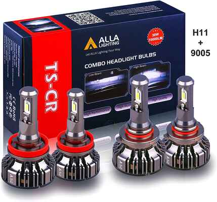 #6. Alla Lighting 6000K Xenon H11 & 9005 Combo HB3 Super Bright Xtreme White LED Headlight Bulb