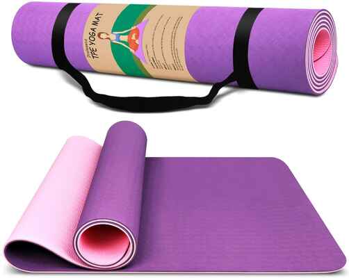 #6. Dralegend ¼'' Sweat-Proof Non-Slip High-Density Classic Exercises & Pilates Fitness Yoga Mat