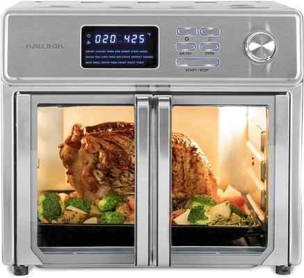 #3. Kalorik 26Qt All-in-One Appliance Stainless Steel Digital Maxx Air Fryer Oven w/Cookbook