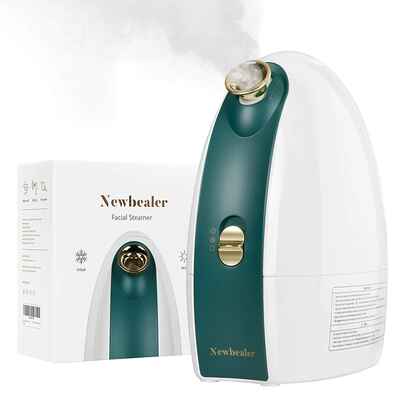 #3. Newbealer Nano Ionic 3-in-1 Facial Steamer w/Cold & Hot Mist Moisturizing Cleaning Pores for Home Face Spa