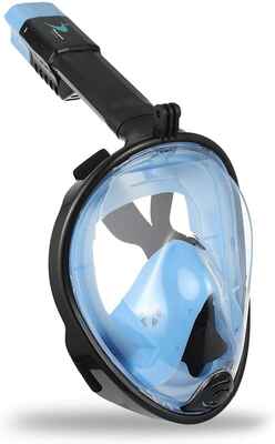 #6. Thirty-Seven DAYS Anti-Leak Anti-Fog Detachable Full Face Snorkel Mask for Kids/Adults