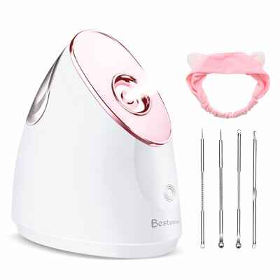 #9. Duomishu 10X Penetration 15 Mins Steam Time Nano Ionic Warm Mist Face Spa Humidifier for Women