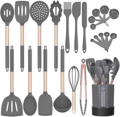 #5. FUNGUN BPA-Free Non-Toxic 24Pcs Non-Stick Heat Resistant Cooking Utensil Set