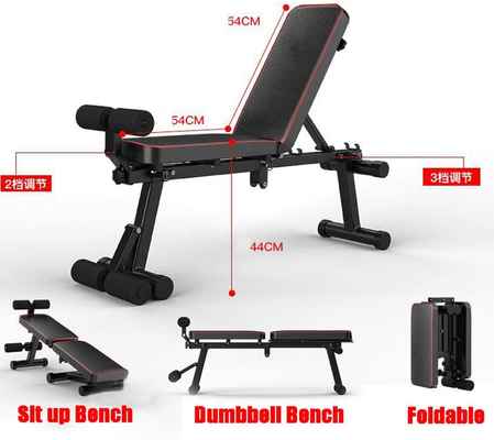 #7. GWW Multi-Functional Adjustable Fitness Bench Press for Full Body Workout Foldable Equipment