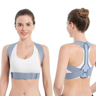 #8. CADIFET M 28'' – 34'' Upper Back Clavicle Chest Support Posture Corrector for Men & Women