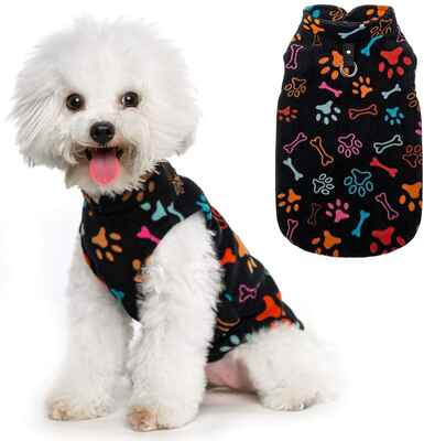 #10. HOMIMP Lightweight Windproof Puppy Polar Fleece Hoodie Small Dog Winter Coat