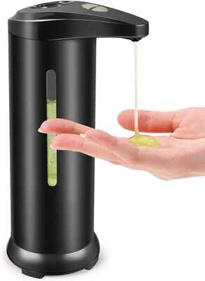 #6. HAYI Hands-Free Touchless Automatic Soap Dispenser w/Upgraded Base Infrared Motion Sensor