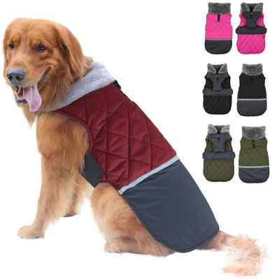 #4. EMUST 3XL Weather Warm Dog Reversible Small Medium Large Dogs for Winter